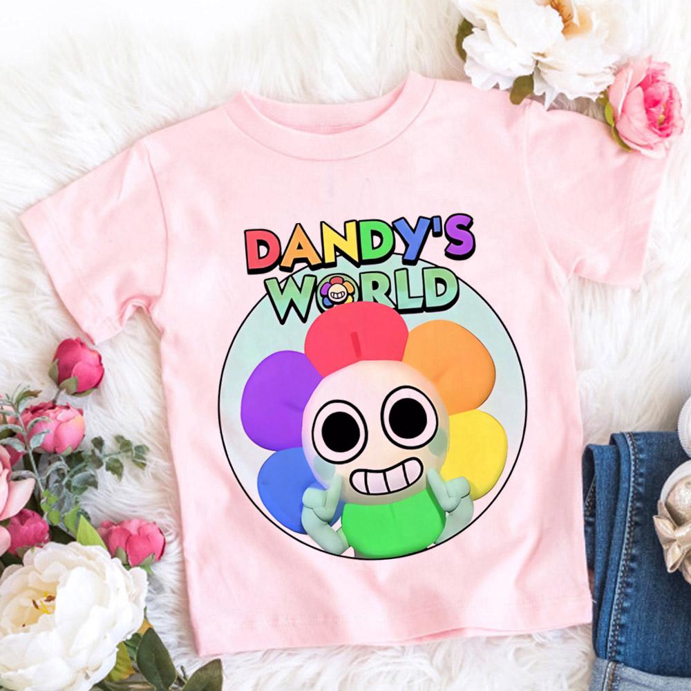 Dandys World T Shirt Kids Father Mother Fashion Casual Cartoon T-Shirts Men Teen Boys Loose O-Neck Short Sleeve Summer Clothes