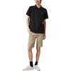 Levis Solid Color Short Sleeve Polo Shirt Unisex tops Black A0229-0005