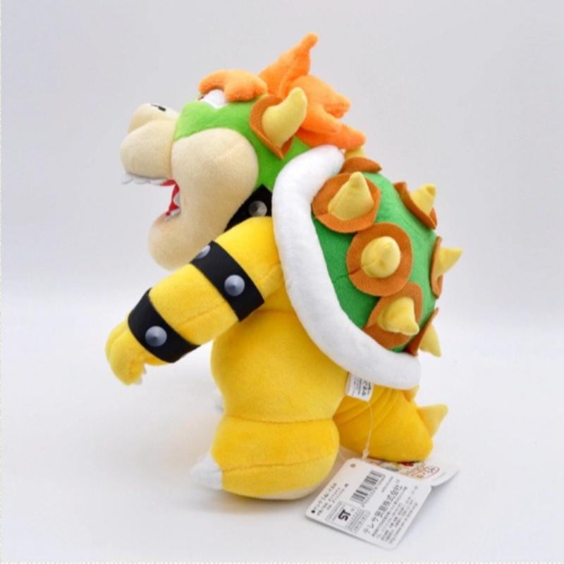 New Super Mario Bowser Dry Bowser Plush Set 2pcs Cute Koopa King Character Soft Stuffed Doll Anime Plushie for Fan Collectors Birthday Gift Home Decor
