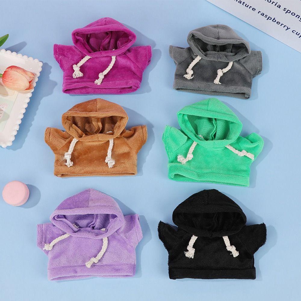 Multicolor Doll Hoodie Hand-made Doll Clothing Accessories Cotton Dogs Hoodies  15cm Doll