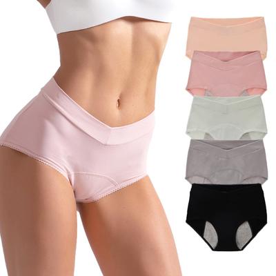 Women Underpants Seamless Moisture Wicking Solid Color Soft Anti-septic Soft Breathable Plus Size High Waist Menstural Period Lady Adult Sex Wear