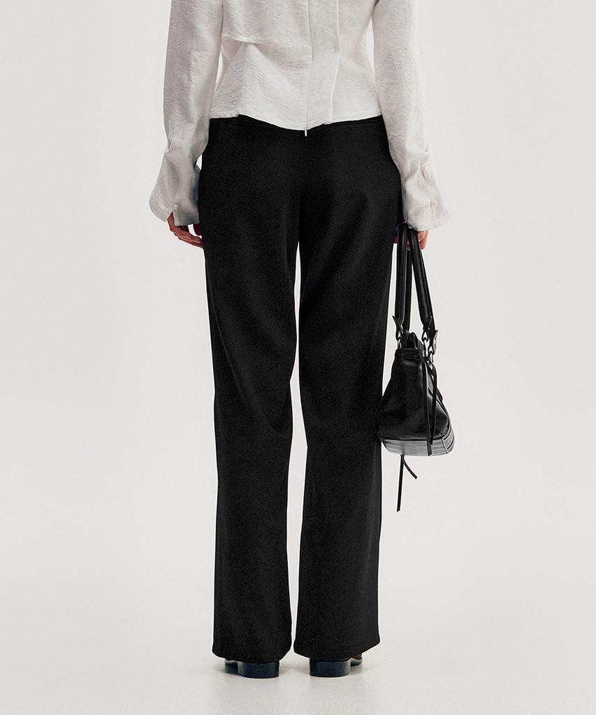 Kimjisu Pleated Snap Pants _ Black