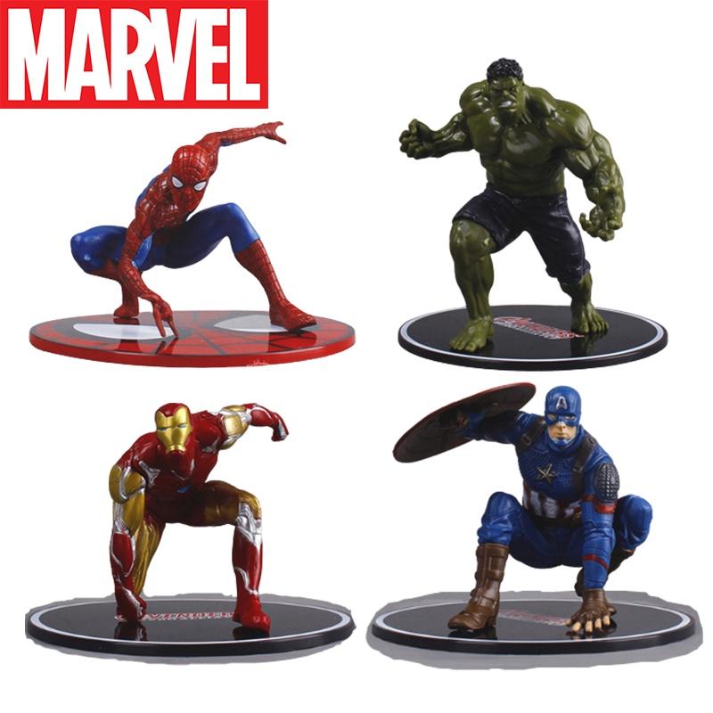 Marvel Avengers Doll Action Figure Toys Set For Kids Ironman Spiderman Hulk Captain America