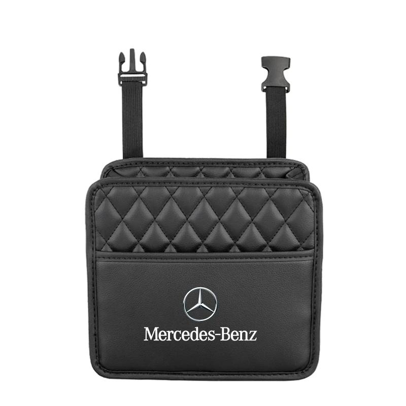 GLC GLB Auto Leder Aufbewahrungstasche Sitzlehne Organizer Box Mülleimer Für Mercedes Benz AMG W203 W206 W220 W205 W211 W212 W201