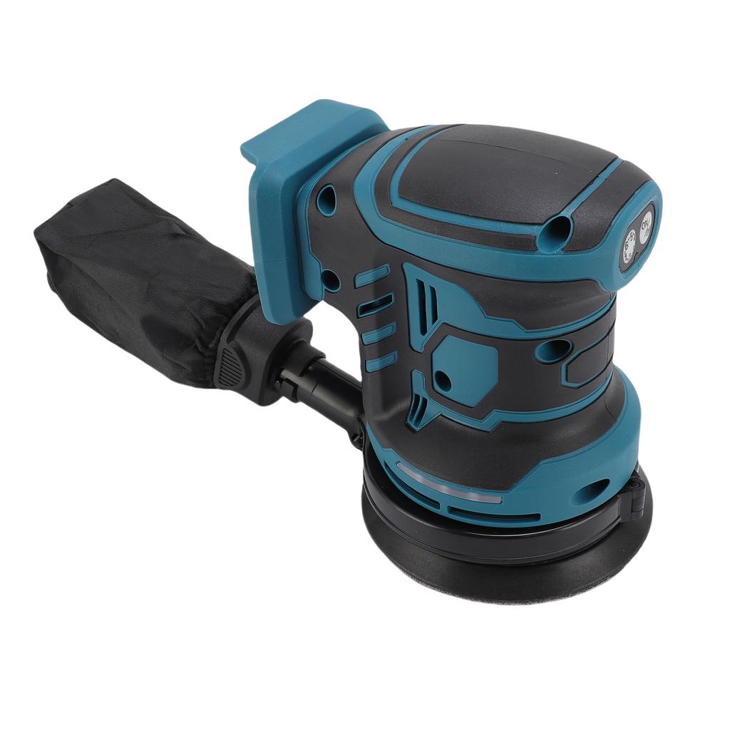 21V Cordless Sander 5 Inch Electric Orbital Sander 19000rpm Max Speed To Adjust with Dust Collection System for