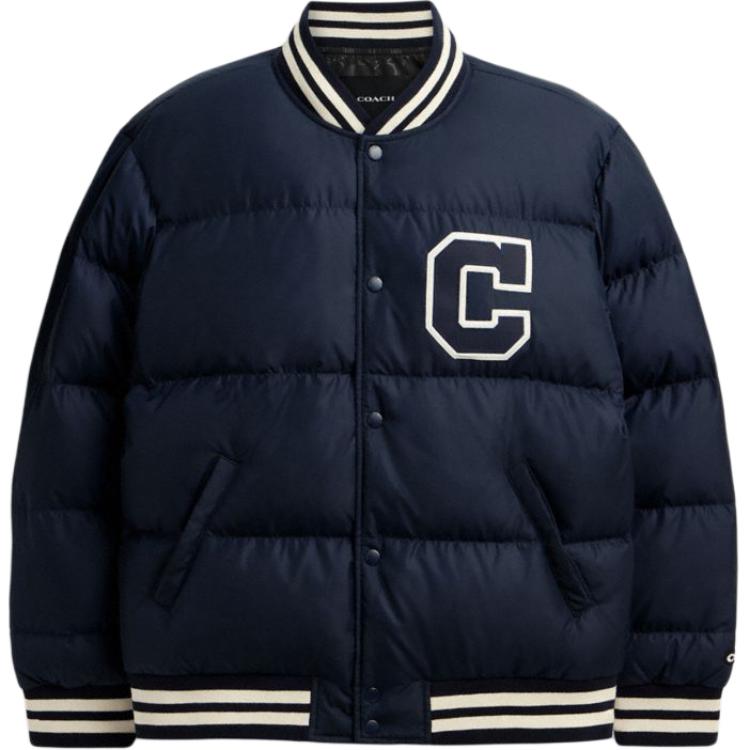 

Coach FW24 Solid Color Letter Front Buckle Down Jacket Men Outerwear Navy-Blue CU450-B5H L