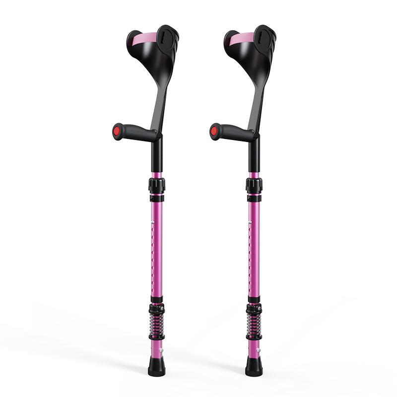 Składane lekkie kule łokciowe ze stopu aluminium: Amortyzująca, Antypoślizgowa, Podpórka do chodzenia typu pachowego