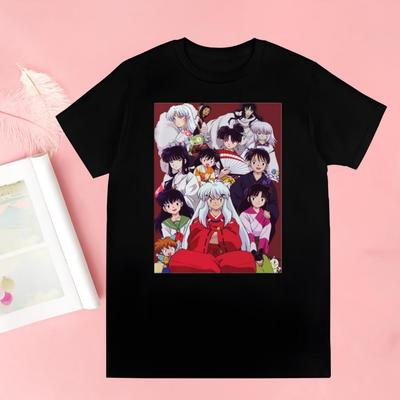 Inuyasha Harajuku Men's Tshirt Printed Unisex Short Sleeve T Shirt Casual T-shirt Male Streetwear Tops