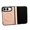 Soft Hard Hybrid Case Magnetic for IPhone 18, Faux Leather Phone Cover with Hinge Shockproof Slim Protection, Full Body Protective 18 Fold Ring Shell