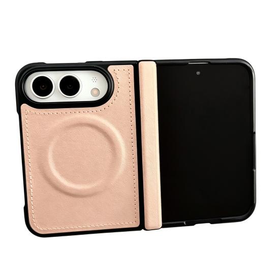 Soft Hard Hybrid Case Magnetic for IPhone 18, Faux Leather Phone Cover with Hinge Shockproof Slim Protection, Full Body Protective 18 Fold Ring Shell