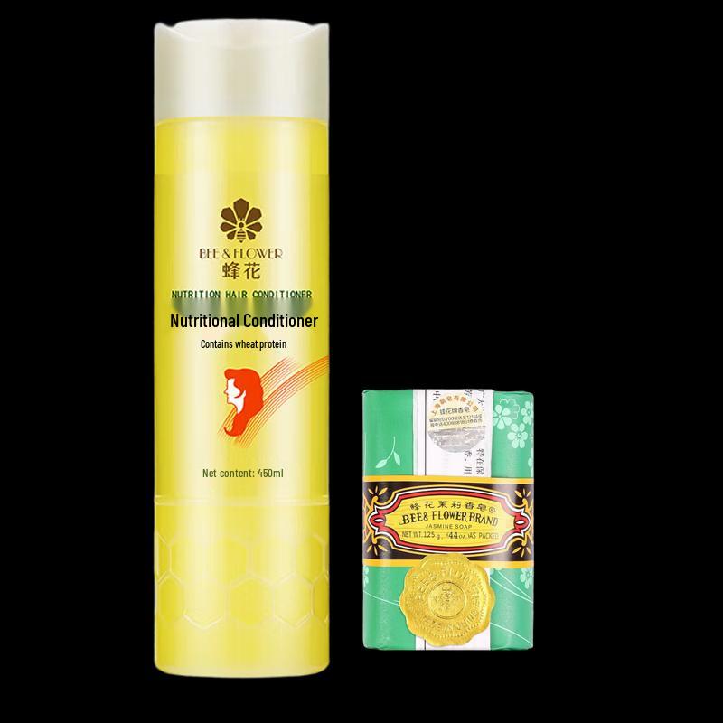

Bee Flower Wheat Protein Conditioner & Jasmine Soap Duo