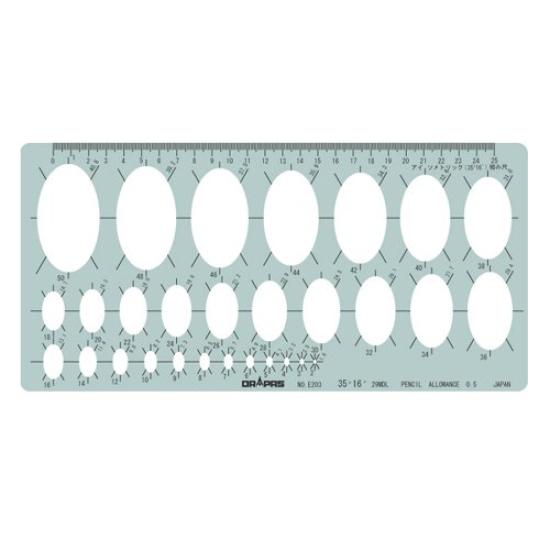 

DRAPAS Template Oval Small 31-203 E-203