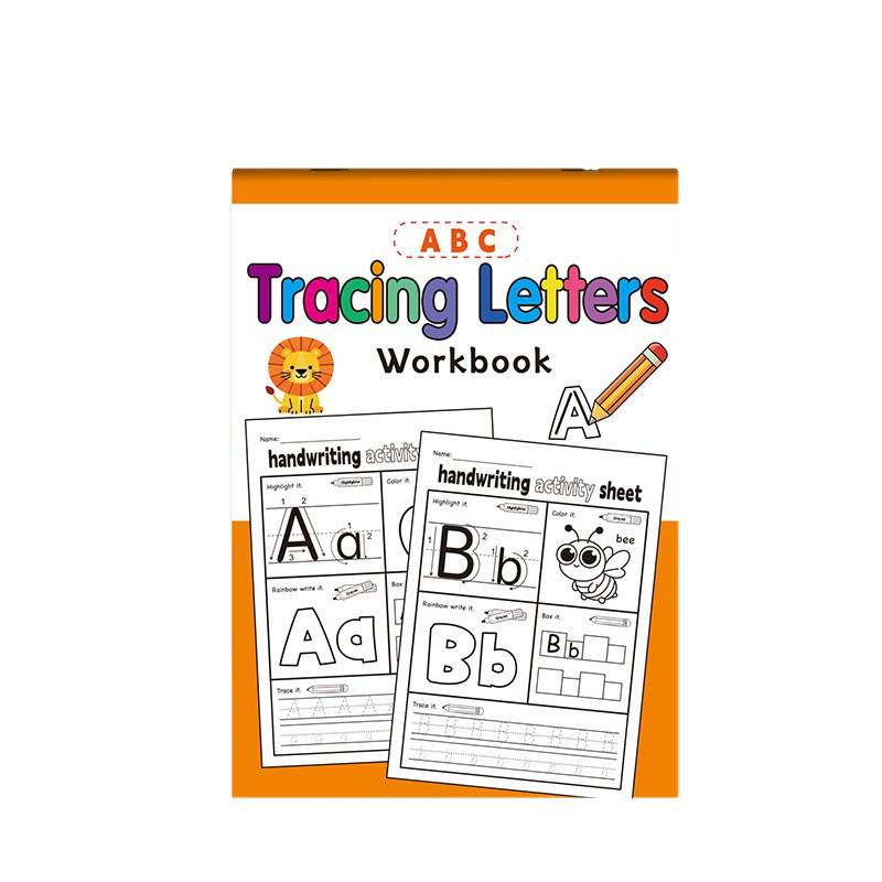 English Alphabet Tracing and Coloring Book for Ages 3-6: Uppercase & Lowercase Letters Practice for Grip Control and Recognition