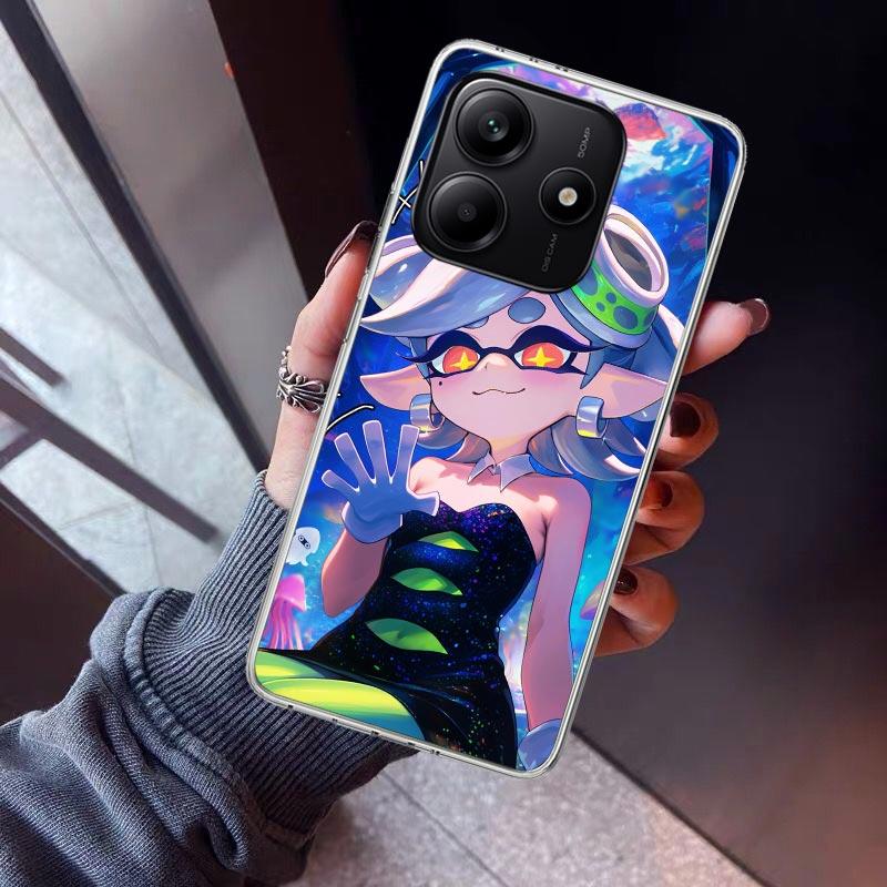 Game S-Splatoons Phone Case For Xiaomi Redmi Note 15 14 14S 13 12S 12 Pro Plus 11S 11 10S 10 4G Cover 11E 11T 5G Print Fundas Re