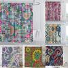 Bohemian Style Printed Shower Curtain Waterproof Polyester Fabric Boho Bathroom Curtain Decorative Bath Curtain with Hooks