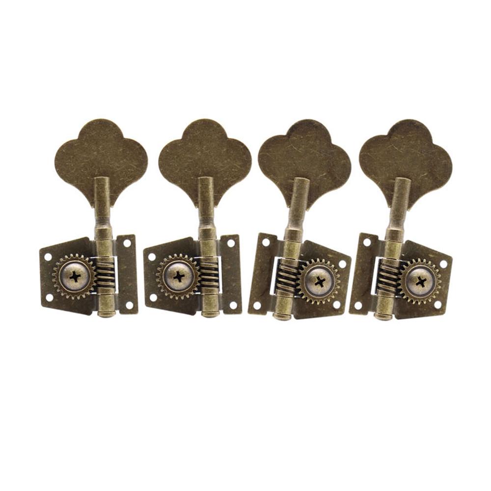2L2R/4L/4R/1L3R/3L1R Open Gear Bass 4 String Tuners Tuning Pegs Keys Machine Heads For Bass Guitar Chrome Gold Black