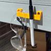 4pcs Universal Tape Measure Holder Rack Tool Storage Organizer Hanger for Garage and Workbench for Power Tool On Ladder