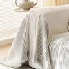 1pcs Joyfinity Double Sided Chenille Sofa Cover Household Color Woven Jacquard Geometric Lines Towel Stretch Couch Protector