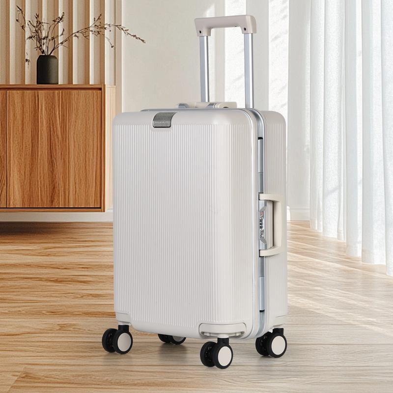 

28 Men s Large Capacity Trolley Suitcase with Aluminum Frame and 20 Carry-on, Sturdy and Durable for Travel, Suitable for Women Too 20-inch (Carry-on Luggage + Deep Frame Design) белый/кремовый