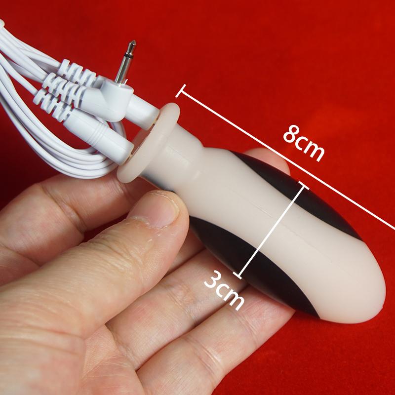 Elektroschock Spielzeug Anal Plug Dilatator, BDSM Elektrische Po-Stecker, Elektroschock Elektrostimulator, E-Stim Estim Sex, Elektrosex