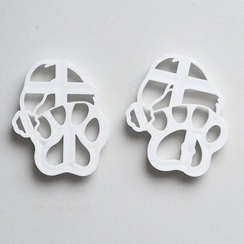 Santa Hat Claw Heart Cookie Cutter Mold 3D Plastic Christmas Claws Fondant Bisacuit Stamp Embossing Die Cake Decorating Tools