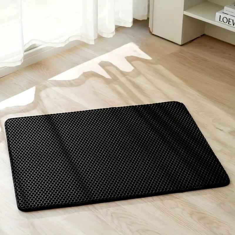 Cat Litter Mat Double Layer Waterproof Urine Proof Trapping Mat Easy To Clean Non-Slip Toilet Pad Cat Scratch Pad Large Foot Pad