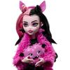 Monster high-coffret soirée pyjama draculaura-poupée et accessoires hky66