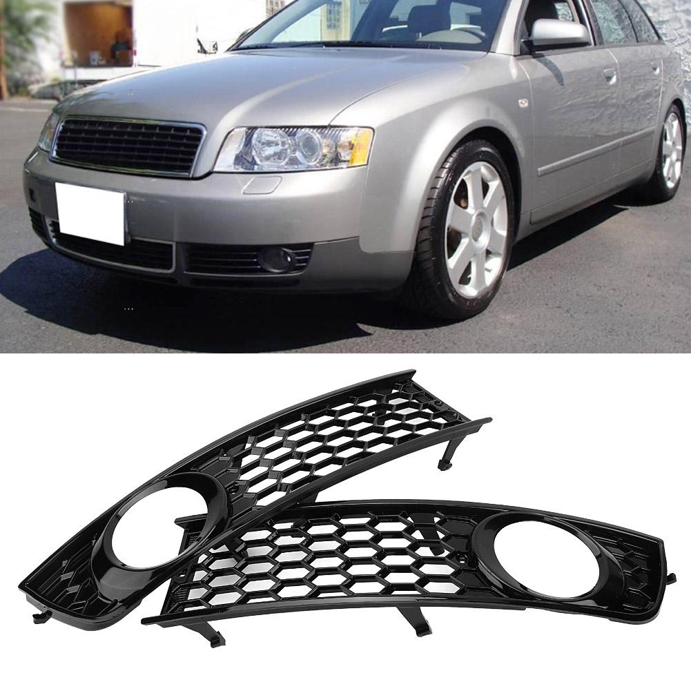 2 Pcs For Front Bumper Fog Light Grille Fog Lamp Grilles Grille Side Lower Base Abdominal Material Stylish Design Sy Installation