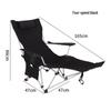 ZISIZ Portable Foldable Camping Chair with Leg Rest