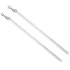 2 Pack Drapery Pull Wand Replacement Clear Invisible Curtain Opening and Closing with Hook Curtain Pull Rod