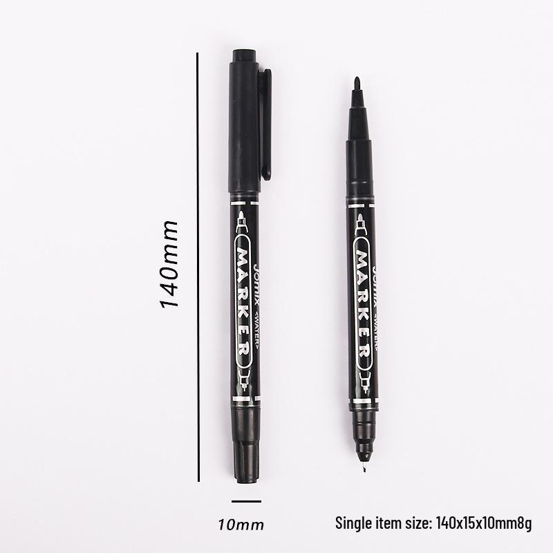 Double-Ended Black Outline Pen: Waterproof, Quick-Drying, for Art & Painting