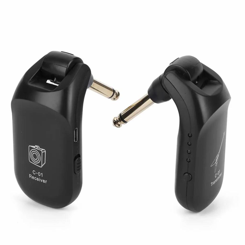 Guitar Wireless System Audio Transmitter Receiver C01 Pickup USB Rechargeable Wireless System for Electric Guitar Bass Violin