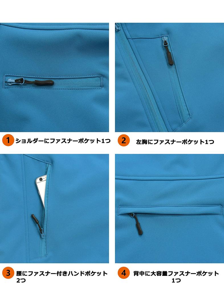 Little Donkey Andy Men's Golf Vest, Fleece-Lined, Windproof, Winter Wear, Blue, Size 2XL