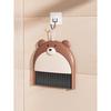 Small Broom Dustpan Set Cartoon Teddy Bear Household Desktop Garbage Shovel Small Dustpan Mini Foldable