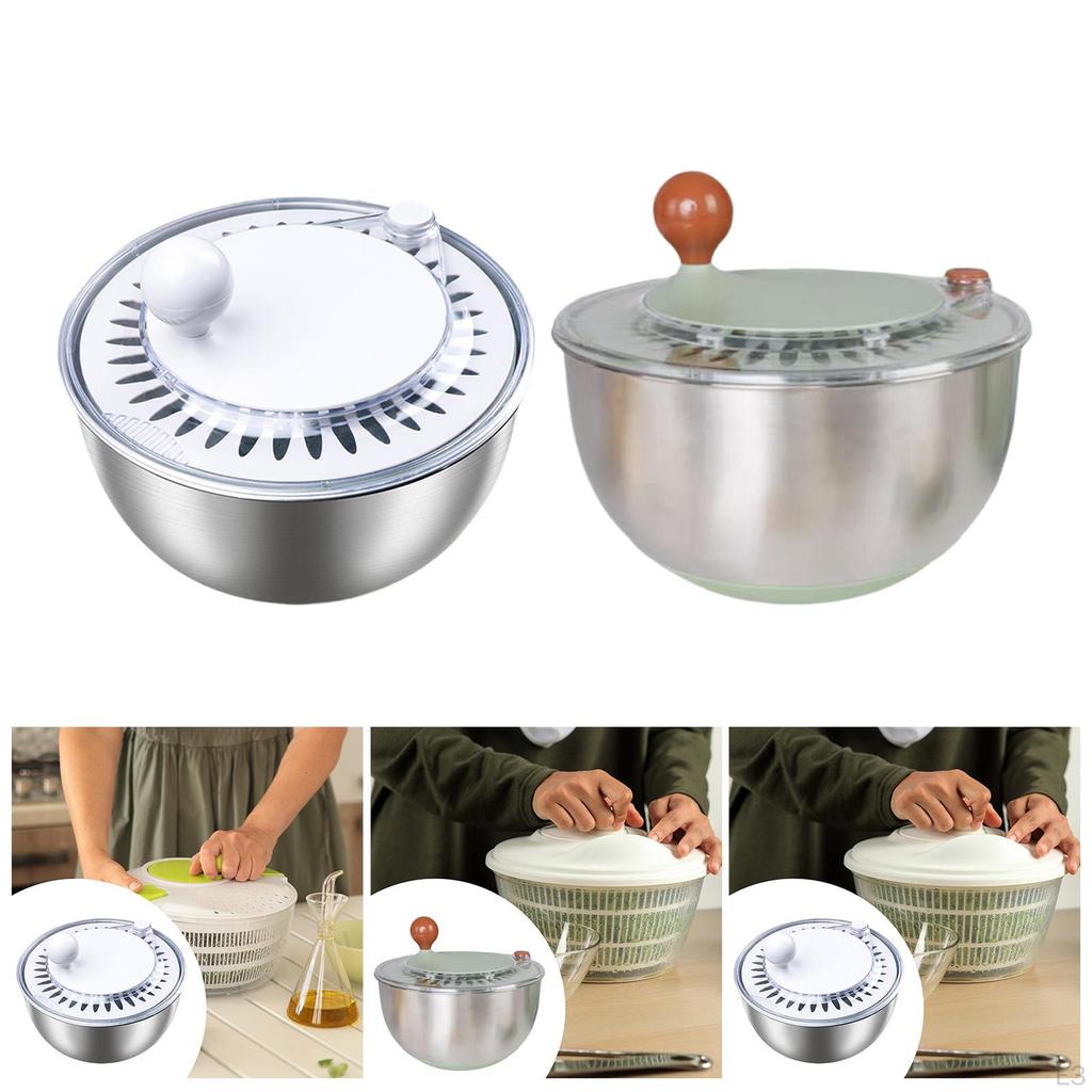 Manual Vegetable Washer And Dryer, Salad Bowl, Mixer, Lettuce Strainer,