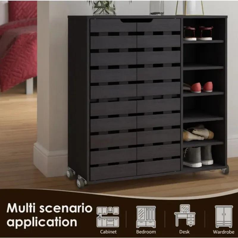 8/1 PZ Mini Ruote Girevoli Laterali Silenziose in Gomma Ruote per Mobili Direzionali per Carrello Cassetto Pensili da Cucina