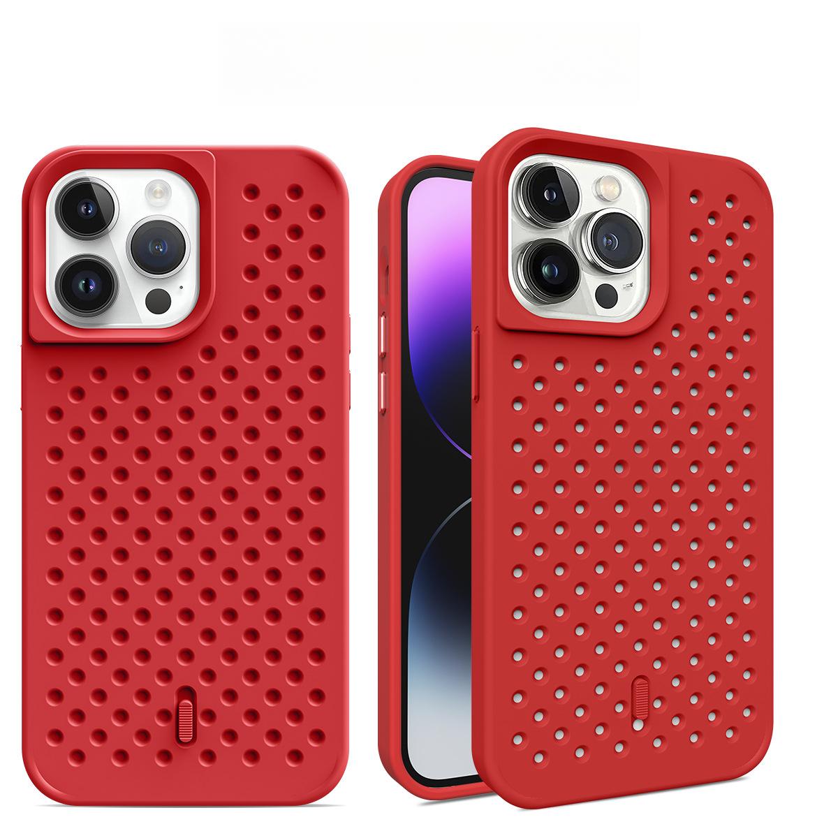 

Охлаждающий чехол-пуш-пулл для iPhone 16pro 15/14max с большим отверстием, дышащая защитная крышка Apple 15Plus