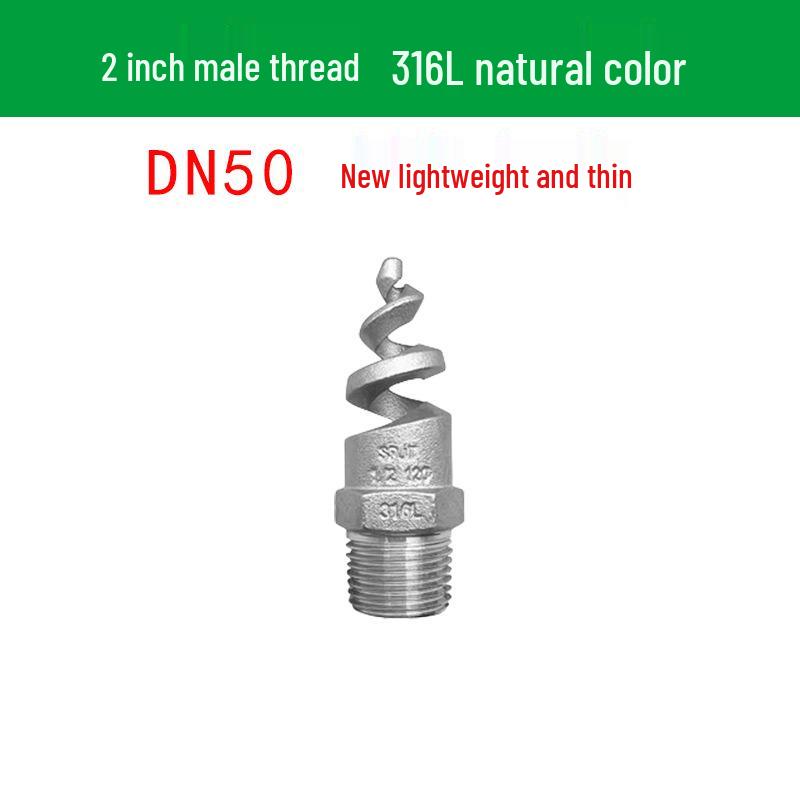 Stainless Steel Anti-Clog Spiral Spray Nozzle for Cooling Tower & Fire Protection