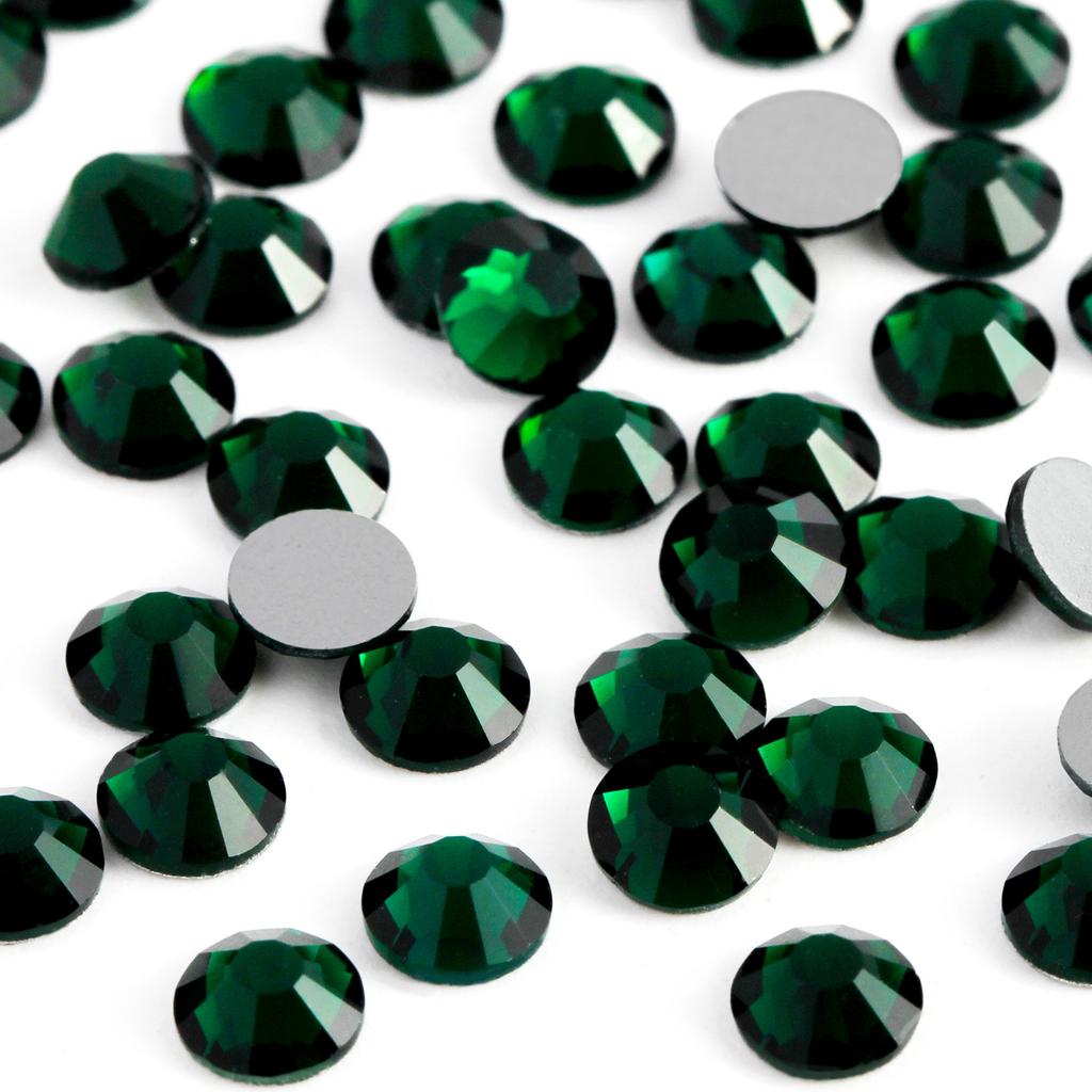 Flatback Loose Rhinestones Glass Glue on Eco-Friendly 12 Facets Bulk 1440pcs for Nail Art