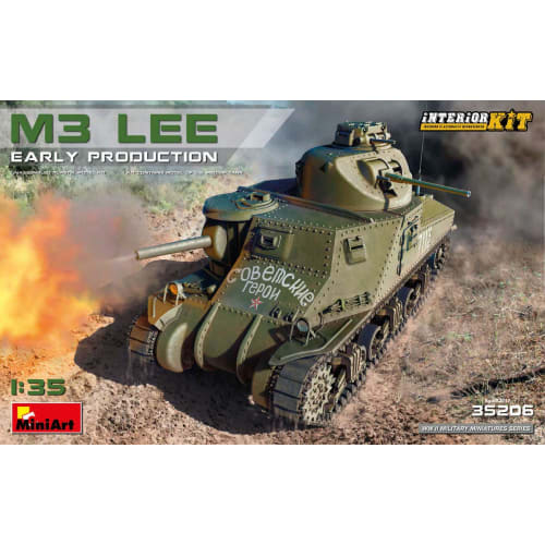Miniart 1/35 Scale US Army M3 Lee Early Model with Full Interior (Interior Reproduction) Plastic Model Kit MA35206