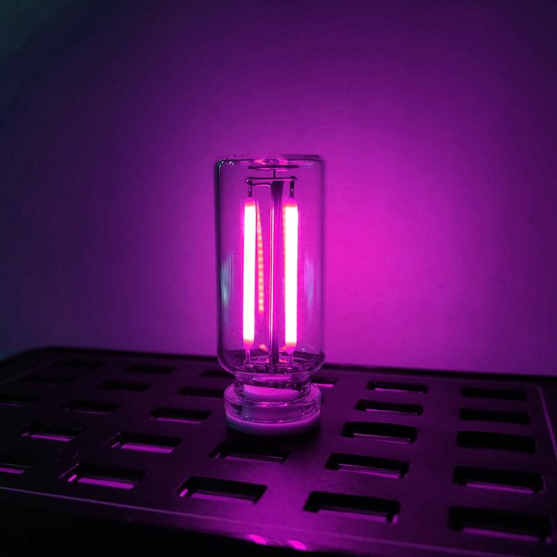 1 шт. автомобильный USB-ночник сенсорный диммируемый светодиодный светильник накаливания портативное освещение Plug And Play декоративный атмосферный свет для автомобиля фиолетовый