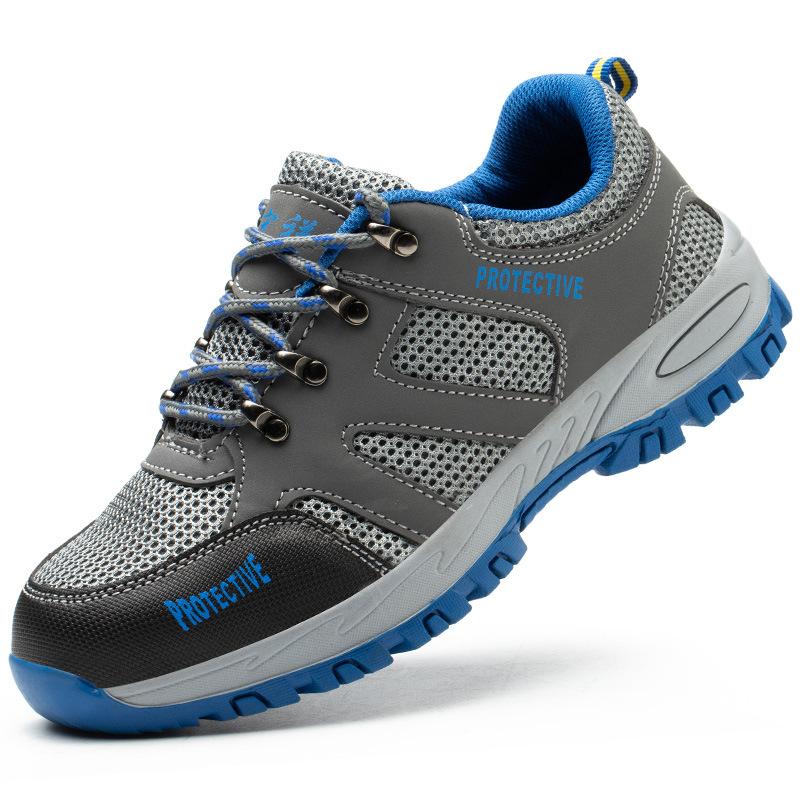 Arbeitsschuhe Herren High-Top Sicherheitsschuhe Bruchsicher und Durchstichfest Atmungsaktive Arbeitsschuhe Schutzschuhe