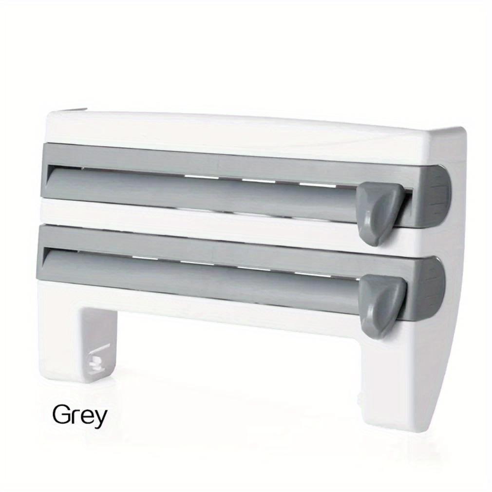 Plastic Refrigerator Cling Film Storage Rack Wrap Cutter Wall Hanging Paper Towel Holder High-quality Home Kitchen Organizer
