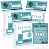 Mlikero Inner Sleeve 300 Pieces Perfect Size Clear Soft Trading Card Compatible Pokemon Single Layer6489mm