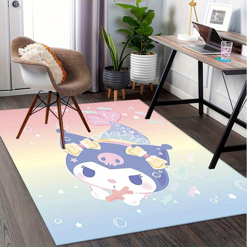 

Office Rug Cute, Mermaid Anti-Slip Rug, Machine Washable for Living Room, Bedroom, Office, Multiple Sizes, Bedroom Mat, Decorative Mat, Durable Mat, L 60cm by 90cm
