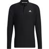 Solid Color Logo Print Button-Down Long Sleeve Polo Shirt Men Tops Black HG4114