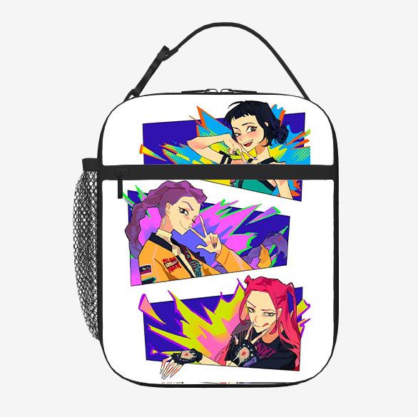 Elementary School Student Card Kpop Demon Hunter Thermal Insulation Bag Portable Outdoor Picnic Bag Children'S Lunch Box Bag Lunch Bag
