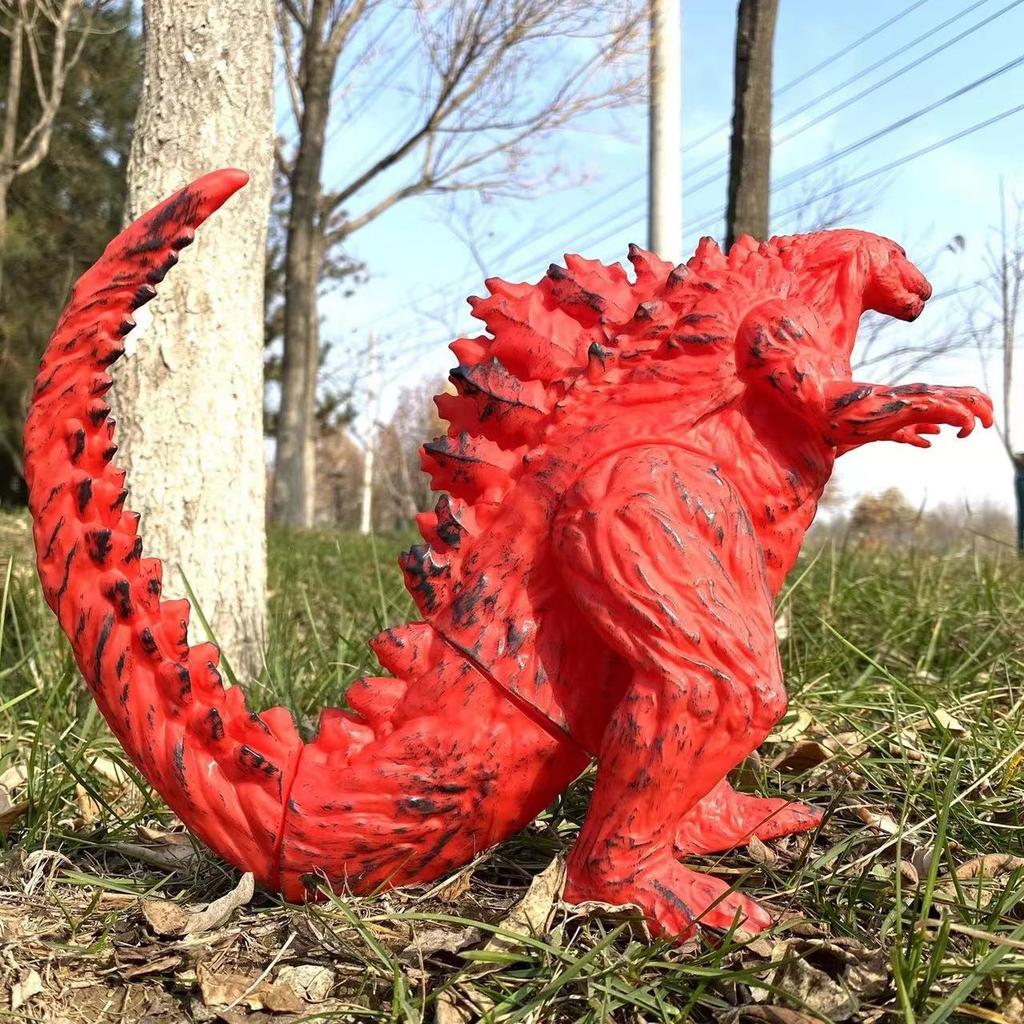 24cm Godzilla King of Monsters Runaway Mechanical Red lotus Planet Godzilla Action Figure Collection Model Toy Kid Birthday Gift