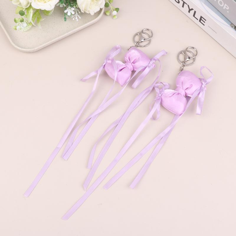 Mini Bowknot Pendant Bag Accessories Cute Decoration For Bag Fluffy Soft Accessories Women'S Phone Case Keychain Pendant