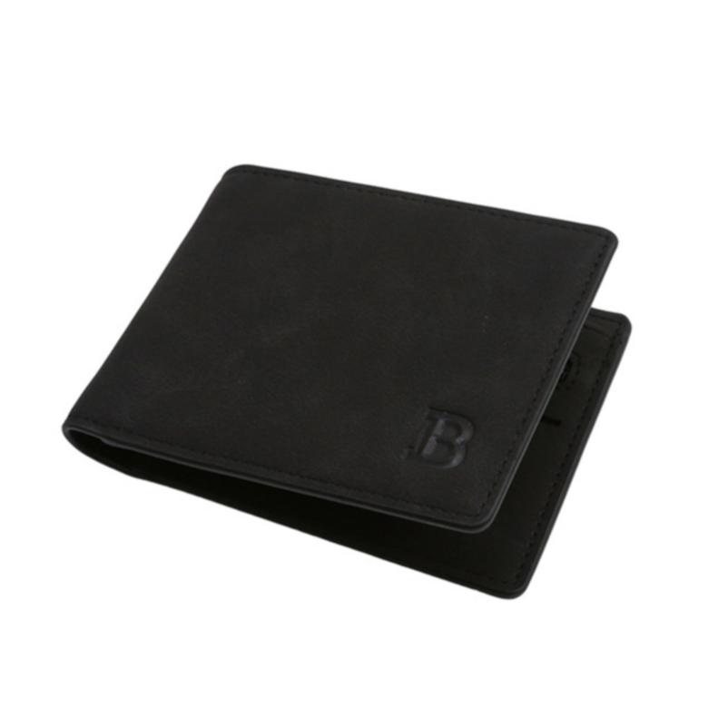 Men Vintage Short Wallets Male Casual Small Thin Card Holder Wallet Purse Gift